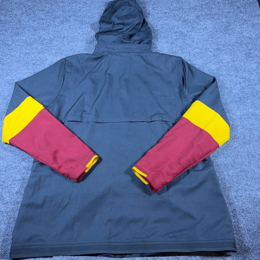 Nike Iowa State Cyclones Jacket Mens XXL Grey Red Yellow Full Zip Dri-FIT Hooded
